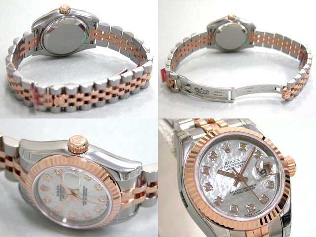 ロレックススーパーコピー ROLEX パーペチュアル デイトジャスト レディース 179171NG ホワイトシェル