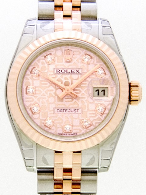 ロレックススーパーコピー ROLEX パーペチュアル デイトジャスト レディース 179171J ピンクコンピューター