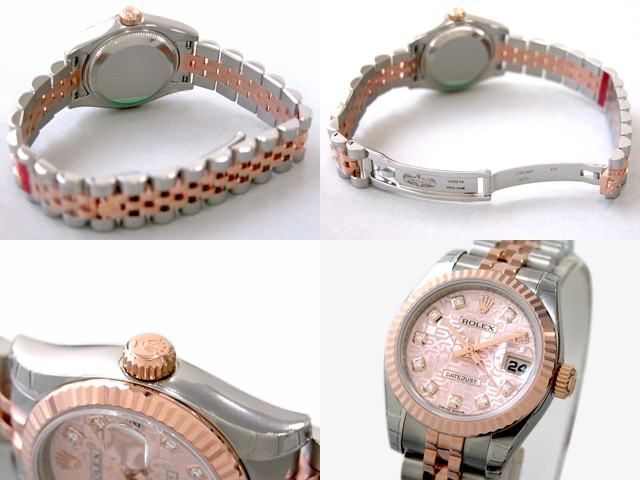 ロレックススーパーコピー ROLEX パーペチュアル デイトジャスト レディース 179171J ピンクコンピューター