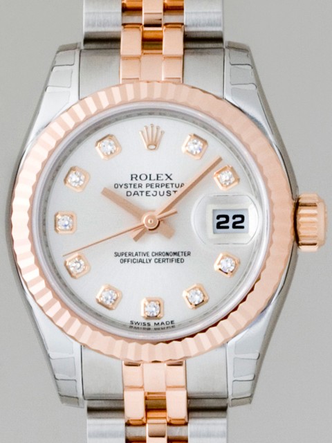 ロレックススーパーコピー ROLEX パーペチュアル デイトジャスト レディース 179171G シルバー