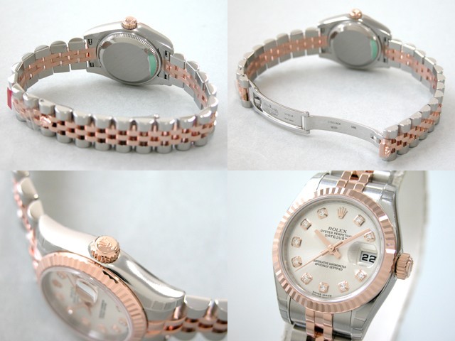 ロレックススーパーコピー ROLEX パーペチュアル デイトジャスト レディース 179171G シルバー