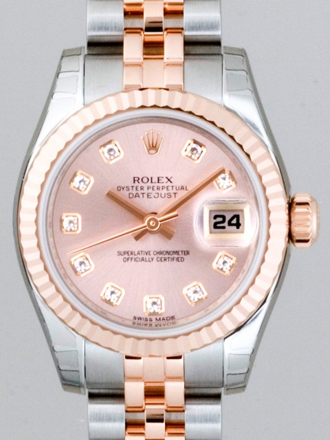 ロレックススーパーコピー ROLEX パーペチュアル デイトジャスト レディース 179171G ピンク