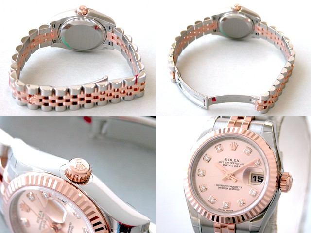 ロレックススーパーコピー ROLEX パーペチュアル デイトジャスト レディース 179171G ピンク