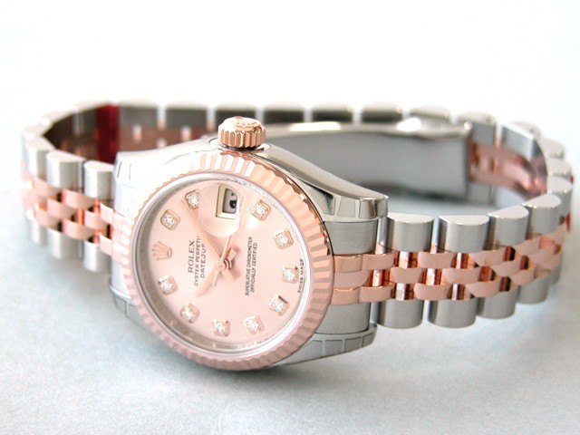 ロレックススーパーコピー ROLEX パーペチュアル デイトジャスト レディース 179171G ピンク