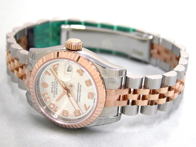 ロレックススーパーコピー ROLEX パーペチュアル デイトジャスト レディース 179171 シルバーコンセントリックアラビア