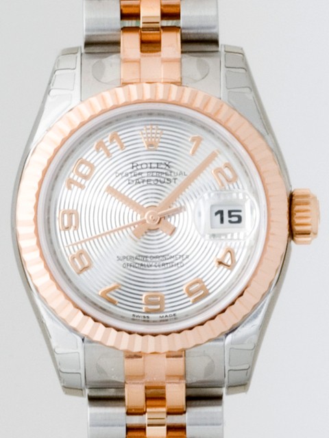 ロレックススーパーコピー ROLEX パーペチュアル デイトジャスト レディース 179171 シルバーコンセントリックアラビア