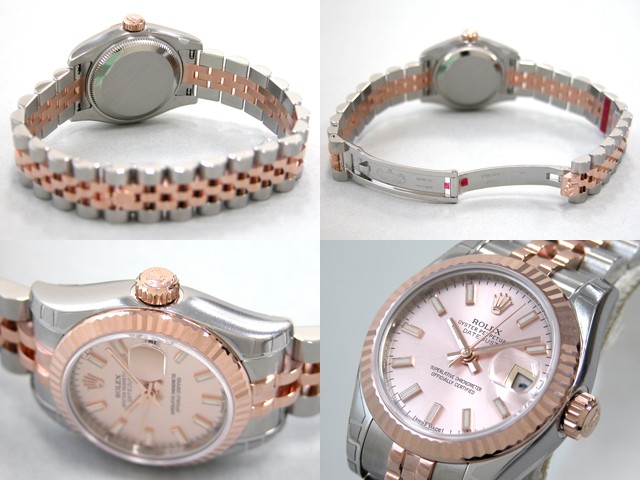 ロレックススーパーコピー ROLEX パーペチュアル デイトジャスト レディース 179171 ピンクバー