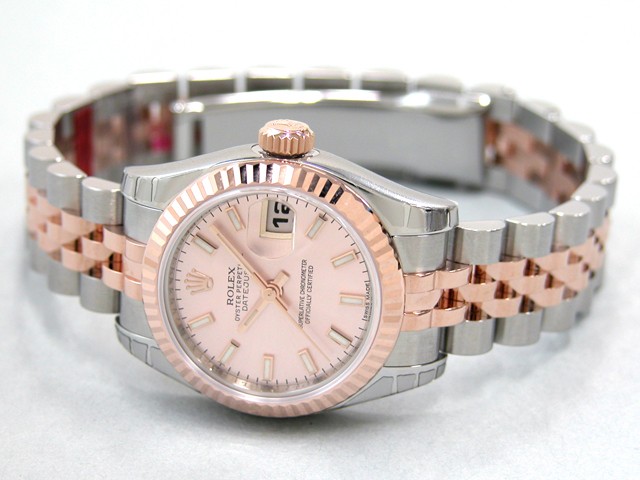 ロレックススーパーコピー ROLEX パーペチュアル デイトジャスト レディース 179171 ピンクバー