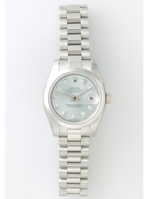 ロレックススーパーコピー ROLEX パーペチュアル デイトジャスト レディース 179166G アイスブルー