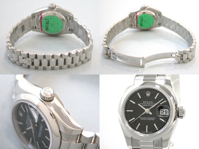 ロレックススーパーコピー ROLEX パーペチュアル デイトジャスト レディース 179166 ブラック