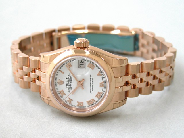 ロレックススーパーコピー ROLEX パーペチュアル デイトジャスト レディース 179165 ジュビリーブレス ホワイトローマ