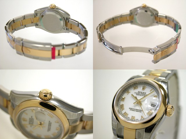 ロレックススーパーコピー ROLEX パーペチュアル デイトジャスト レディース 179163 オイスターブレス ホワイトローマ