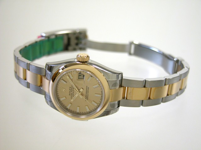 ロレックススーパーコピー ROLEX パーペチュアル デイトジャスト レディース 179163 オイスターブレス シャンパン