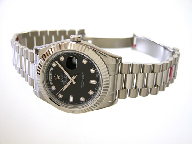 ロレックススーパーコピー ROLEX デイデイトII 218239A プレジデントブレス ブラック