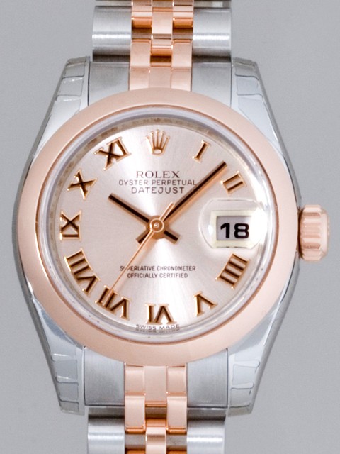 ロレックススーパーコピー ROLEX パーペチュアル デイトジャスト レディース 179161 ジュビリーブレス ピンクローマ