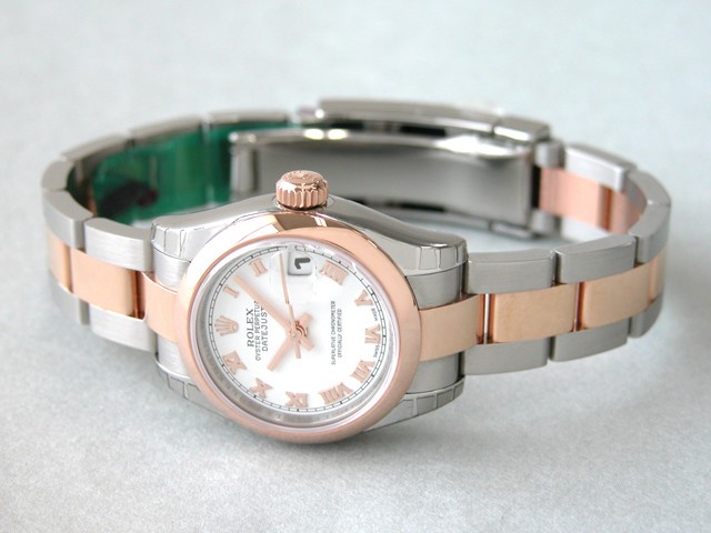 ロレックススーパーコピー ROLEX パーペチュアル デイトジャスト レディース 179161 オイスターブレス ホワイトローマ