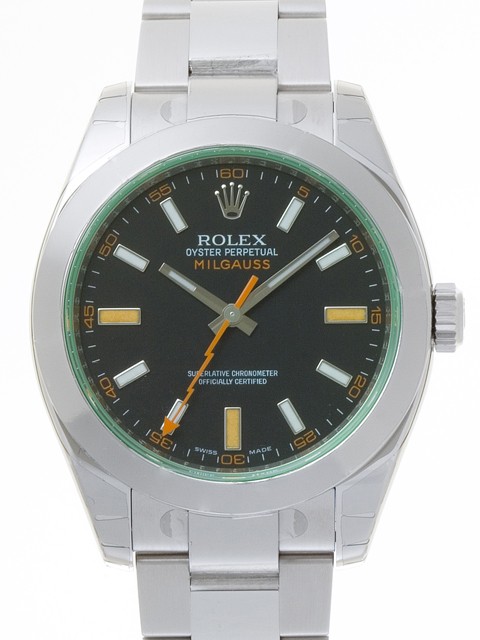 ロレックススーパーコピー ROLEX パーペチュアル　ミルガウス 116400GV ブラック