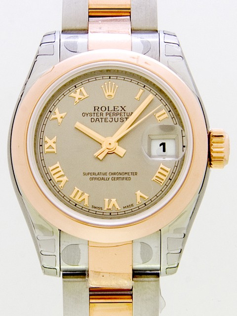 ロレックススーパーコピー ROLEX パーペチュアル デイトジャスト レディース 179161 オイスターブレス グレーローマ