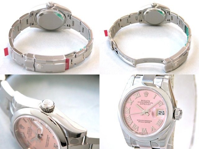 ロレックススーパーコピー ROLEX パーペチュアル デイトジャスト レディース 179160 オイスターブレス 新色ピンクローマ