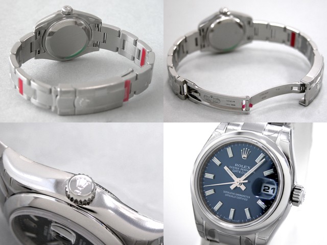 ロレックススーパーコピー ROLEX パーペチュアル デイトジャスト レディース 179160 オイスターブレス ブルーバー