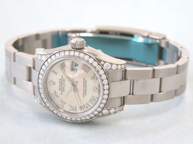ロレックススーパーコピー ROLEX パーペチュアル デイトジャスト レディース 179159NR イエローシェルローマ