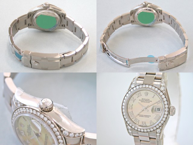 ロレックススーパーコピー ROLEX パーペチュアル デイトジャスト レディース 179159NR イエローシェルローマ