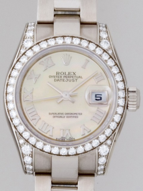 ロレックススーパーコピー ROLEX パーペチュアル デイトジャスト レディース 179159NR イエローシェルローマ