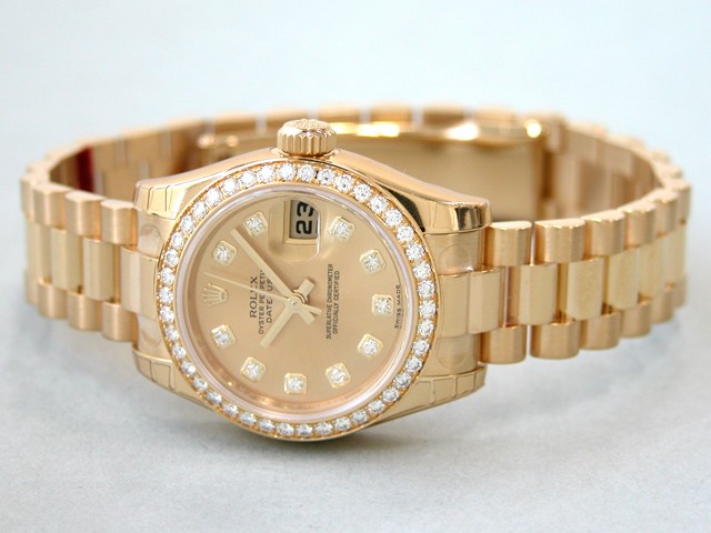 ロレックススーパーコピー ROLEX パーペチュアル デイトジャスト レディース 179138G シャンパン