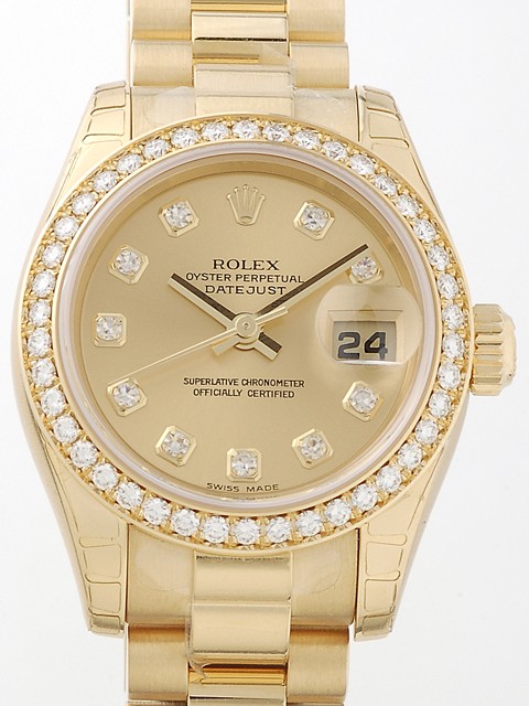 ロレックススーパーコピー ROLEX パーペチュアル デイトジャスト レディース 179138G シャンパン