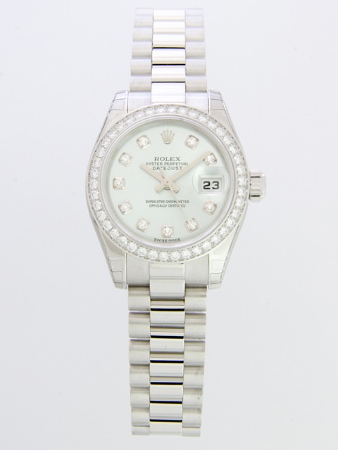 ロレックススーパーコピー ROLEX パーペチュアル デイトジャスト レディース 179136G アイスブルー