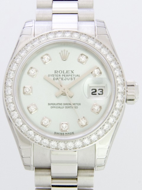 ロレックススーパーコピー ROLEX パーペチュアル デイトジャスト レディース 179136G アイスブルー