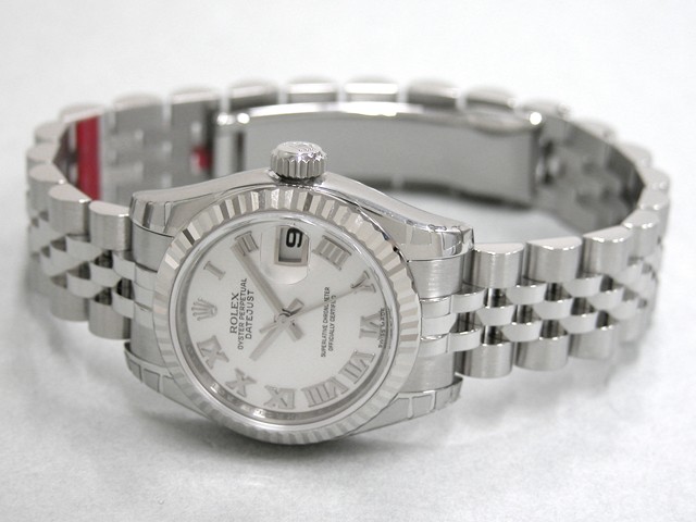 ロレックススーパーコピー ROLEX パーペチュアル デイトジャスト レディース 179174NR ホワイトシェルローマ