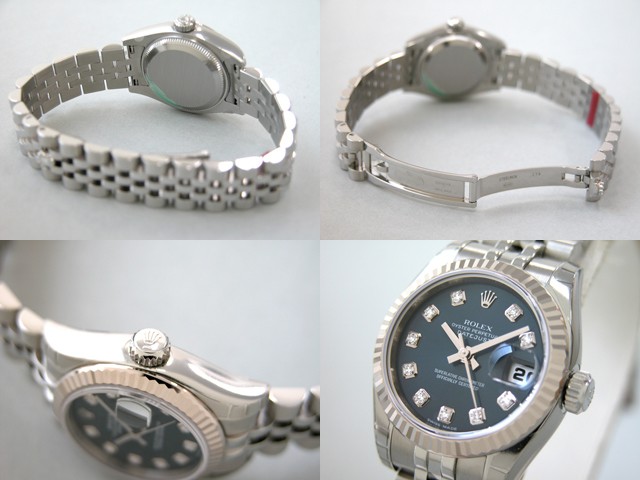 ロレックススーパーコピー ROLEX パーペチュアル デイトジャスト レディース 179174G ブルー