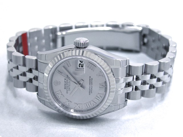 ロレックススーパーコピー ROLEX パーペチュアル デイトジャスト レディース 179174 グレーローマ