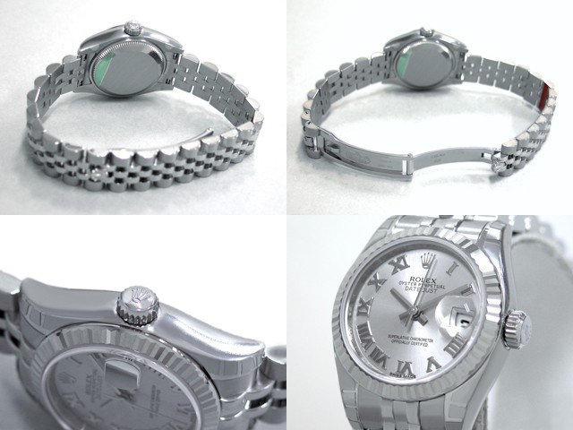 ロレックススーパーコピー ROLEX パーペチュアル デイトジャスト レディース 179174 グレーローマ