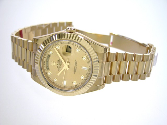 ロレックススーパーコピー ROLEX デイデイトII 218238A プレジデントブレス シャンパン