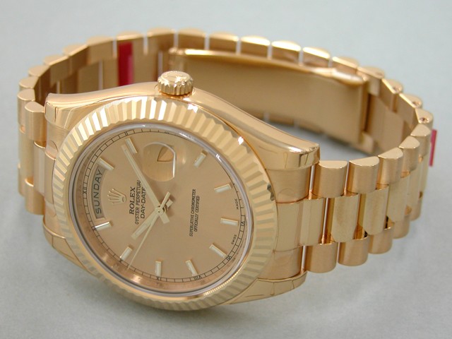 ロレックススーパーコピー ROLEX デイデイトII 218238 プレジデントブレス シャンパンバー