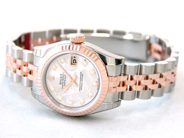 ロレックススーパーコピー ROLEX パーペチュアル デイトジャスト レディース 179171G メテオライト
