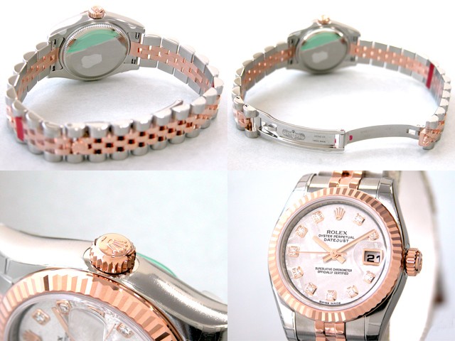 ロレックススーパーコピー ROLEX パーペチュアル デイトジャスト レディース 179171G メテオライト