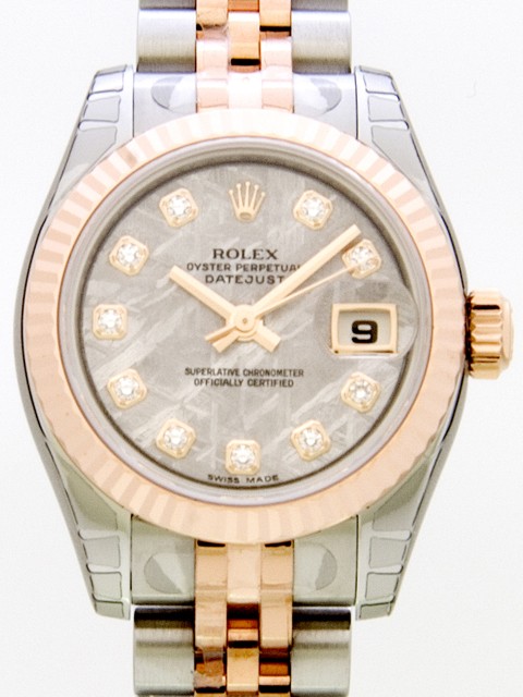 ロレックススーパーコピー ROLEX パーペチュアル デイトジャスト レディース 179171G メテオライト