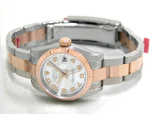 ロレックススーパーコピー ROLEX パーペチュアル デイトジャスト レディース 179171 オイスターブレス シルバーコンセットアラビア