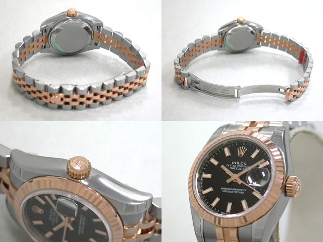 ロレックススーパーコピー ROLEX パーペチュアル デイトジャスト レディース 179171 ブラックバー