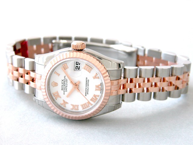ロレックススーパーコピー ROLEX パーペチュアル デイトジャスト レディース 179171 ホワイトローマ
