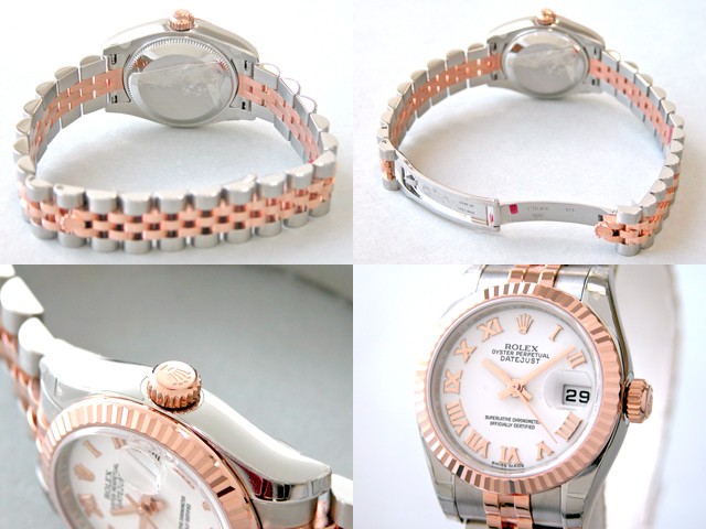 ロレックススーパーコピー ROLEX パーペチュアル デイトジャスト レディース 179171 ホワイトローマ