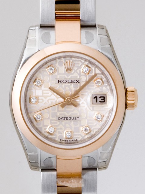 ロレックススーパーコピー ROLEX パーペチュアル デイトジャスト レディース 179161J オイスターブレス ピンクコンピューター