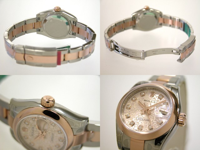 ロレックススーパーコピー ROLEX パーペチュアル デイトジャスト レディース 179161J オイスターブレス ピンクコンピューター