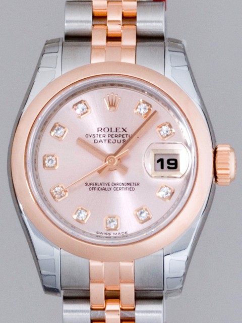 ロレックススーパーコピー ROLEX パーペチュアル デイトジャスト レディース 179161G ジュビリーブレス ピンク
