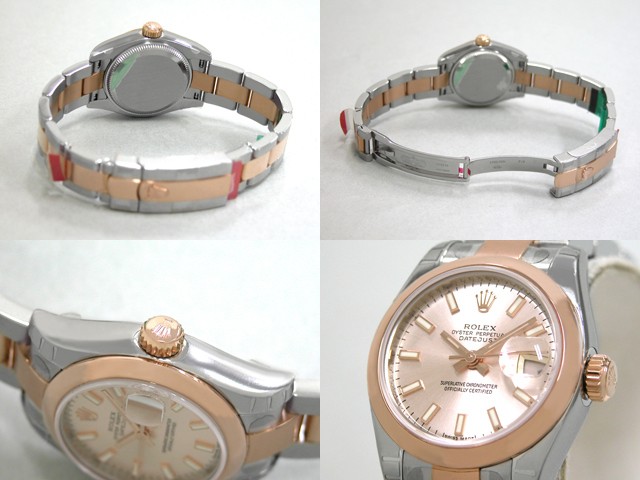 ロレックススーパーコピー ROLEX パーペチュアル デイトジャスト レディース 179161 オイスターブレス ピンク