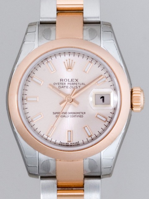 ロレックススーパーコピー ROLEX パーペチュアル デイトジャスト レディース 179161 オイスターブレス ピンク