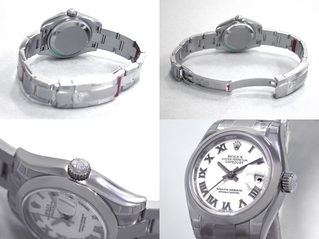 ロレックススーパーコピー ROLEX パーペチュアル デイトジャスト レディース 179160 オイスターブレス ホワイトローマ